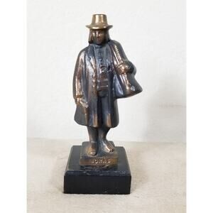 NILS CASTEGREN Boras N.C. Figurine Statue Bronze Heavy Sculpture 7' Vintage